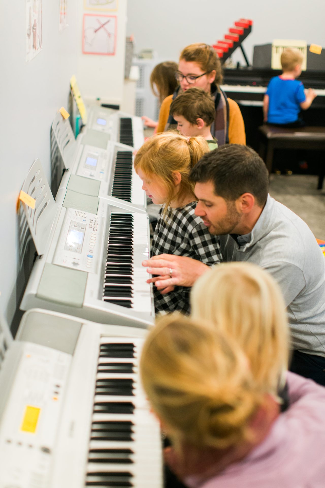 MYC music lesson with children in class